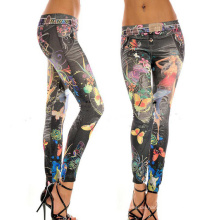 Sexy Frauen Slim Bedruckte Jeggings (15005)